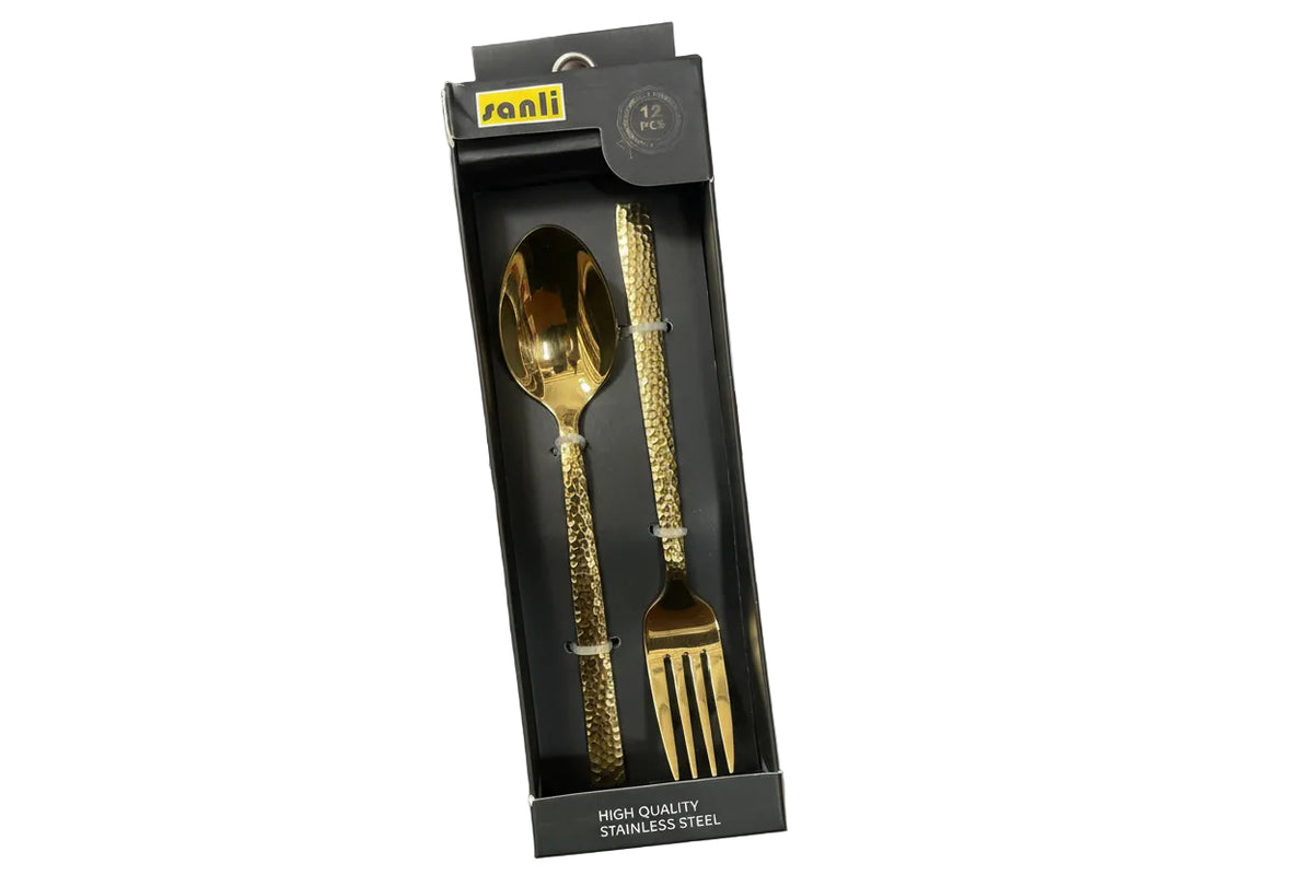 SET DE CUCHARA Y TENEDOR SANLI 12PCS  4288