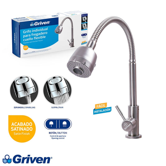 GRIFO INDIVIDUAL PARA FREGADERO GRIVEN A367-SSF-01