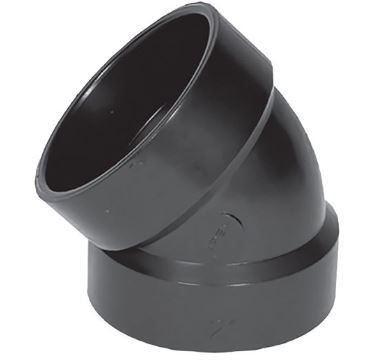 CURVA PVC DRENAJE GRIS DE 2X45 PLG
