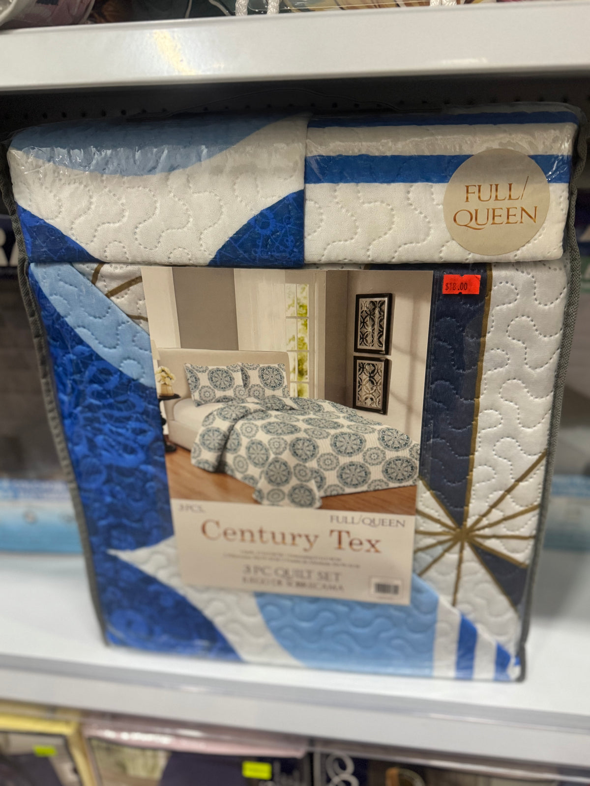 SET DE EDREDÓN CENTURY TEX 3 PIEZAS FULL/QUEEN CT-92058-FQ