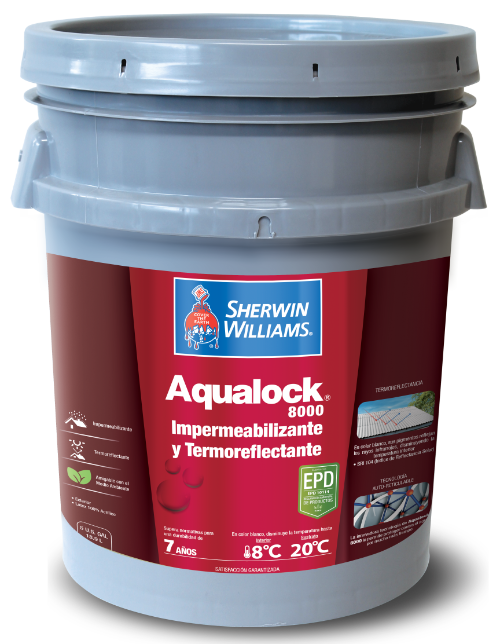 CUBETA AQUALOCK 8000 IMPERM. Y TERMOREFLECTANTE MATE GRIS SHERWIN A5ASA5-5