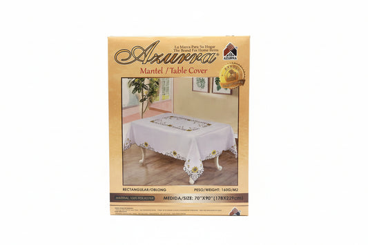 MANTEL PARA MESA 70×90 BORDADO AZURRA CM CRY-14439