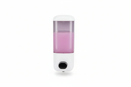 DISPENSADOR DE JABON LIQUIDO 500 mL BAÑO PLASTICO PARED