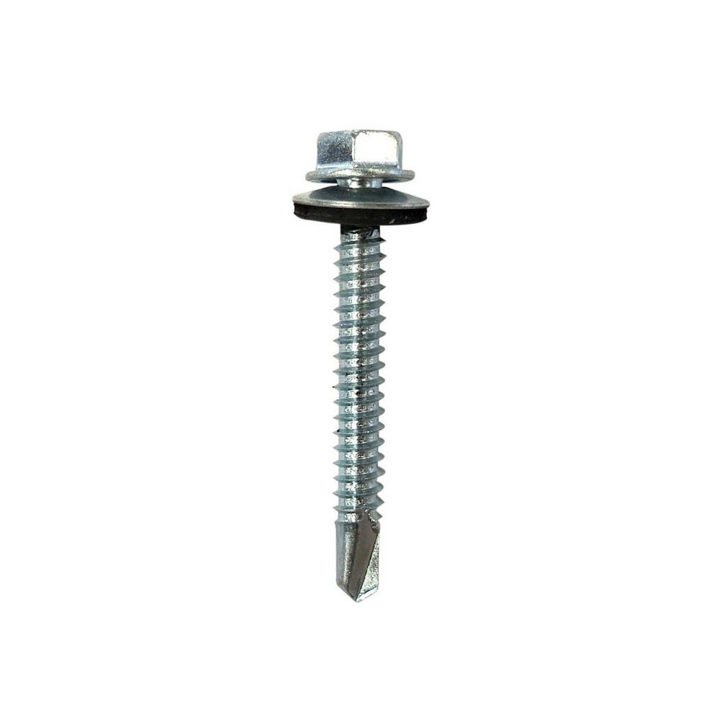 TORNILLO PUNTA BROCA CABEZA HEXAGONAL CON ARANDELA #14X3/4 PLG FIERO 44405