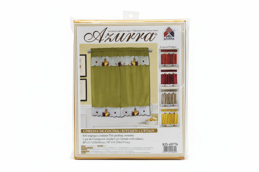 CORTINA DE COCINA 1 PANEL AZURRA KIS-69776