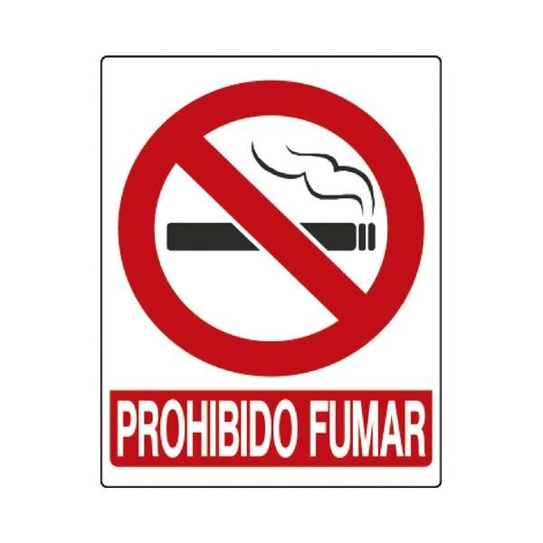 LETRERO PROHIBIDO FUMAR 19CMX15CM UNIDAD