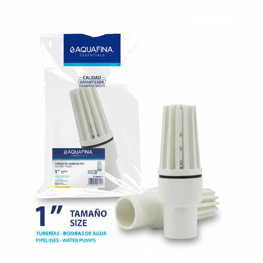 VALVULA CHECK DE FONDO PVC 1PLG AQUAFINA A-9002-1