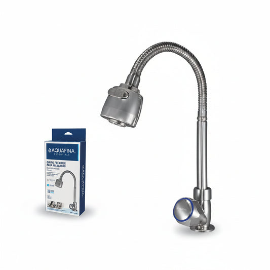 GRIFO PARA FREGADERO CUELLO FLEXIBLE SILVER AQUA FINA  A-GS1103FN-SL