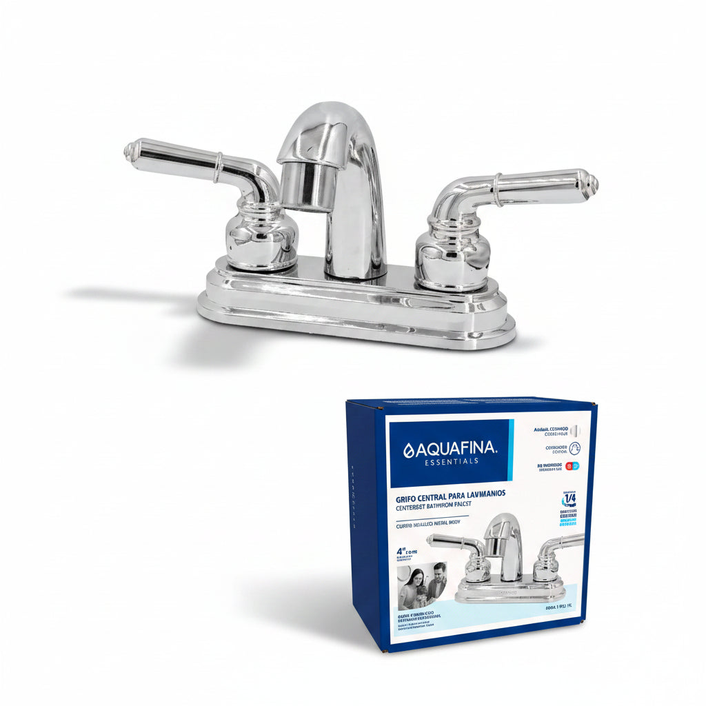 GRIFO PARA LAVAMANOS CENTRAL CROMADO 2TEMP AQUAFINA A-GSZ4046-C
