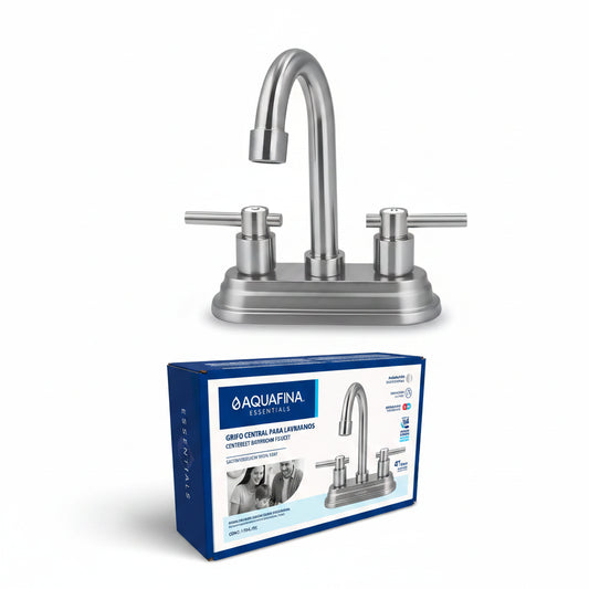 GRIFO PARA LAVAMANOS  CENTRAL SATIN 2TEMP AQUAFINA A-GSZ4109-SL