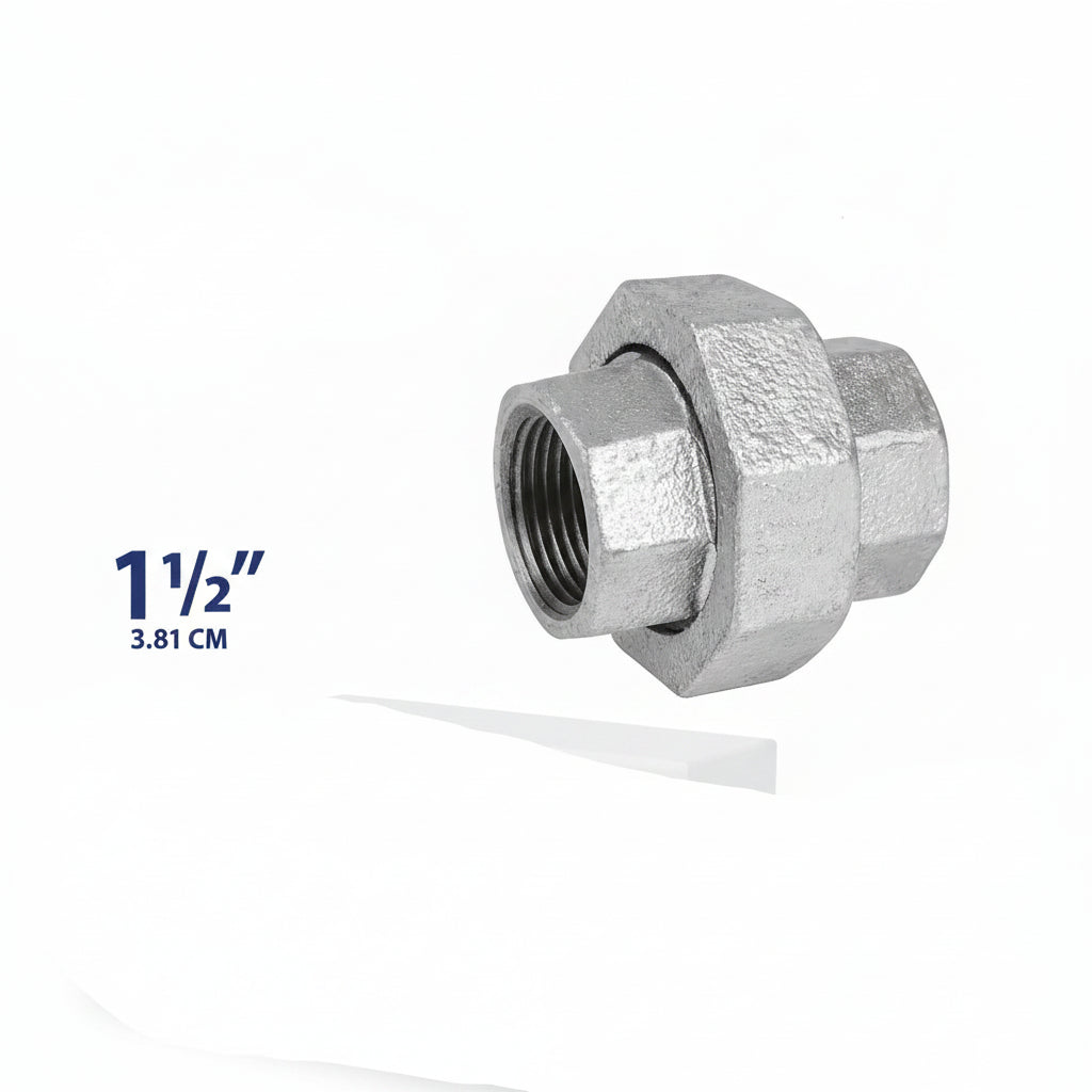 UNION UNIVERSAL GALVANIZADA CON ROSCA DE 1 1/2 PLG