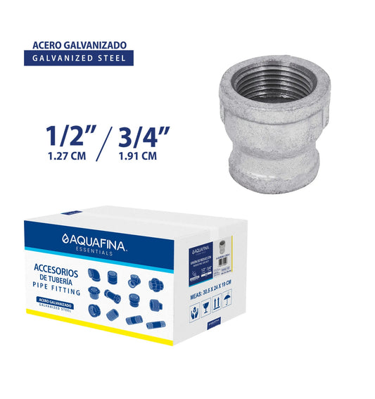 REDUCTOR CAMPANA GALVANIZADO 1/2X3/4 PLG