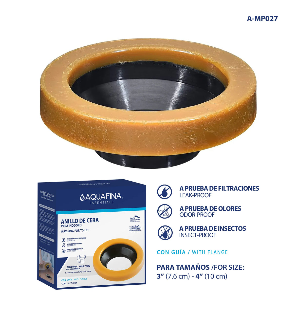 CUELLO DE CERA CON GUIA AQUA FINA A-MP027