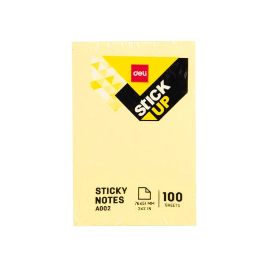 ETIQUETA P/NOTA ADHESIVA 3*4PLG 100 HOJAS DELI A02402