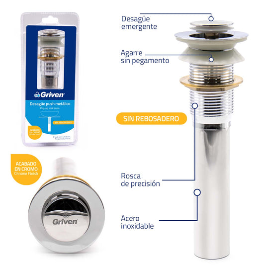 DESAGUE PARA LAVAMANO GRIVEN GVB-PL221A