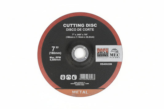 DISCO ROSH TOOLS CORTE DE METAL DE 7X0.45X7/8 PLG RS40022