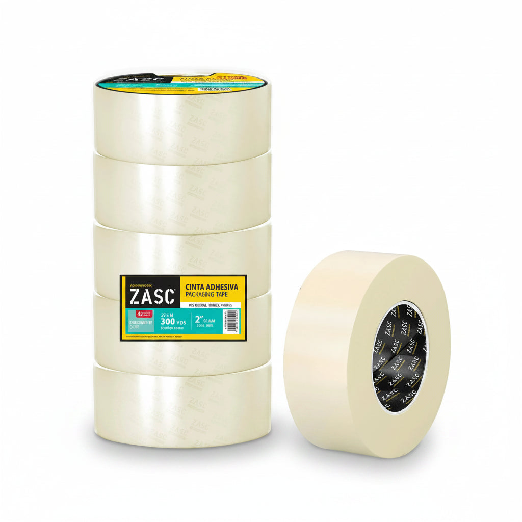 CINTA ADHESIVA TRANSPARENTE 45MMX300YDS ZASC Z-PT50X300-CL