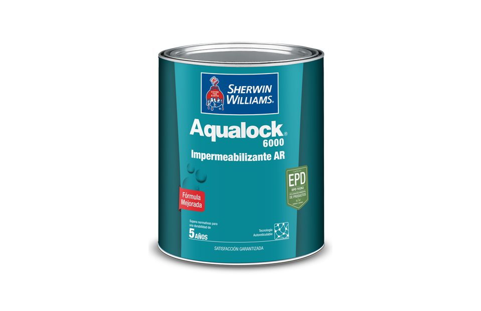 GALON AQUALOCK 6000  IMPERMEABILIZANTE MATE GRIS SHERWIN A5ASA6-1