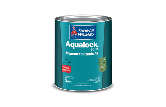 GALON AQUALOCK 6000  IMPERMEABILIZANTE MATE BLANCO SHERWIN A5WSA11-1