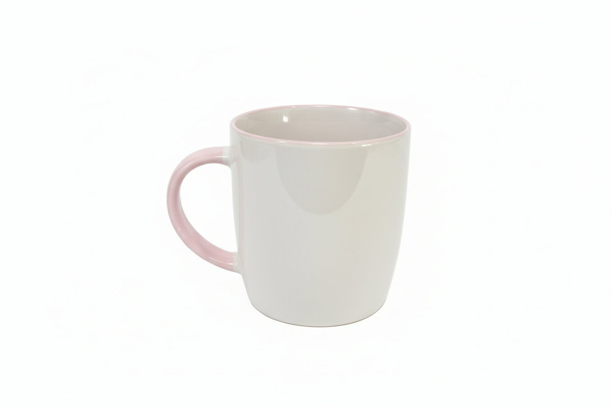 TAZA DE CERÁMICA DISEÑO BICOLOR