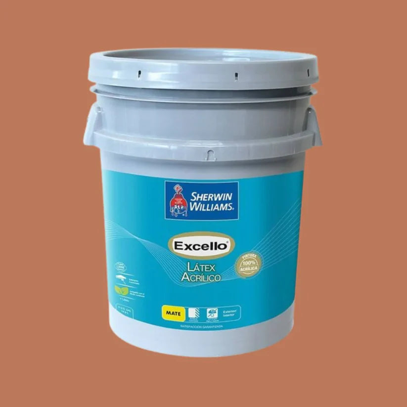 CUBETA EXCELLO LATEX ROJO LADRILLO SHERWIN B5RSA8-5