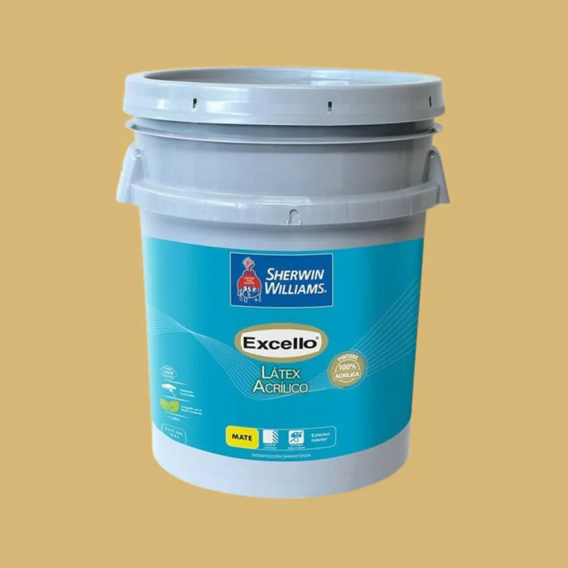 CUBETA EXCELLO LATEX AMARILLO ALBARICOQUE SHERWIN B5YSA12-5