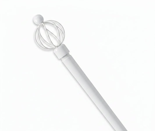 CORTINERO BLANCO EXTENSIBLE DE 70-120 CM FB19033