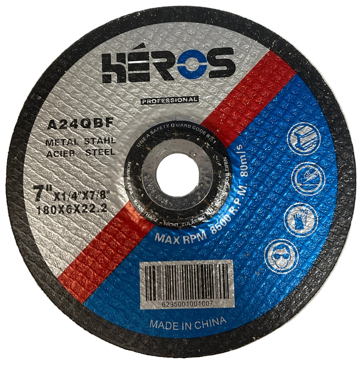 DISCO HEROS 180X6X22.2MM 7 PLG
