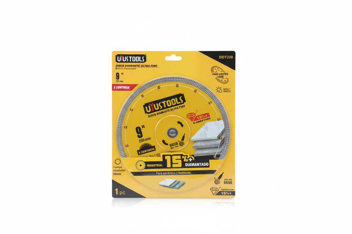DISCO UYUSTOOLS DIAMANTE ULTRAFINO DE 9 PLG DDT230