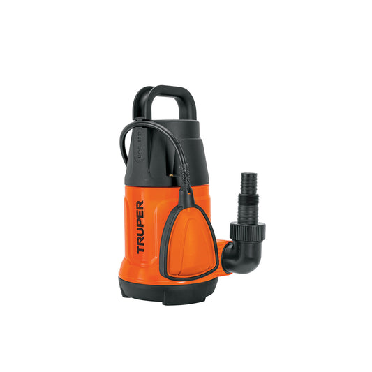 BOMBA SUMERGIBLE PLASTICA PARA AGUA LIMPIA 1HP 10M TRUPER 12602