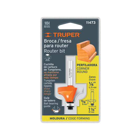 BROCA PARA ROUTER PERFILADORA DE 1 1/4 PLG 11473 TRUPER UNIDAD