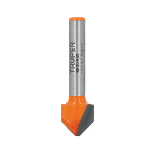 BROCA PARA ROUTER CORTE EN V DE 1/2 PLG 11466 TRUPER