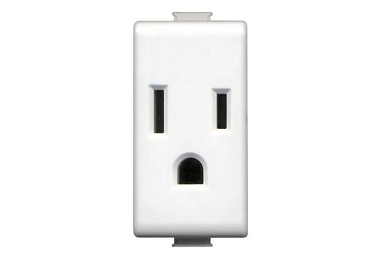TOMA HEMBRA 2P+T 15A 125V POLARIZADO SENCILLO MATIX BTICINO AM5028TS