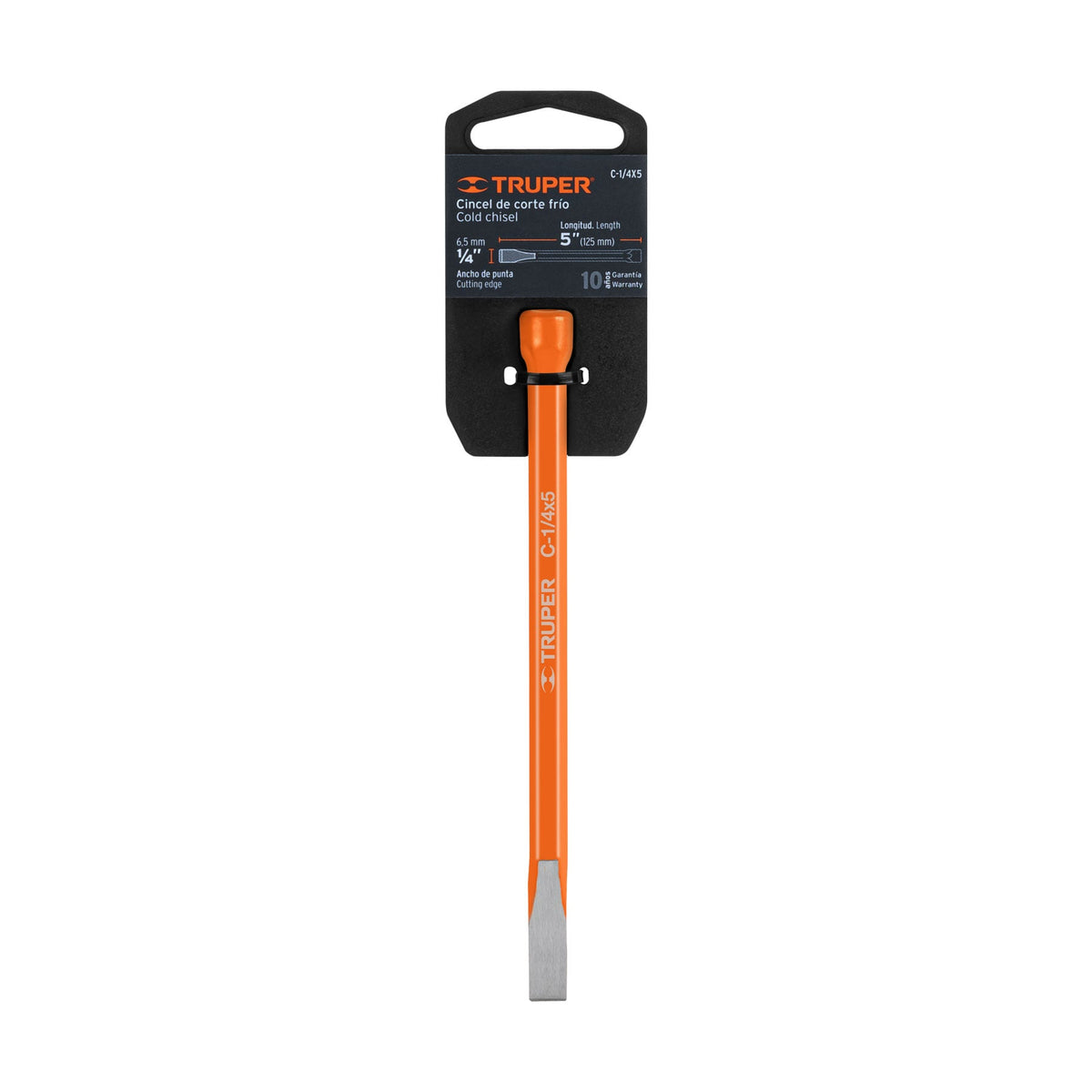CINCEL DE CORTE FRIO 1/4X5 PLG TRUPER 12100