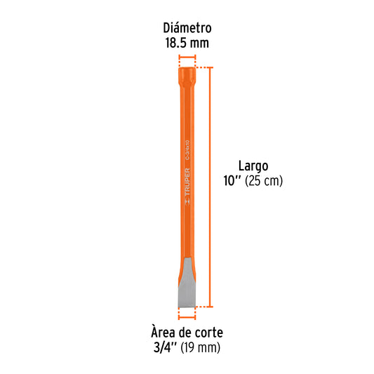 CINCEL DE CORTE FRIO 1X8 PLG TRUPER 12160