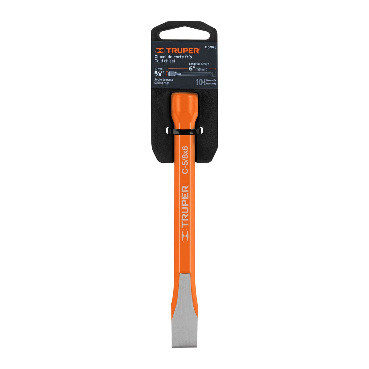 CINCEL DE CORTE FRIO 5/8X6 PLG TRUPER 12127