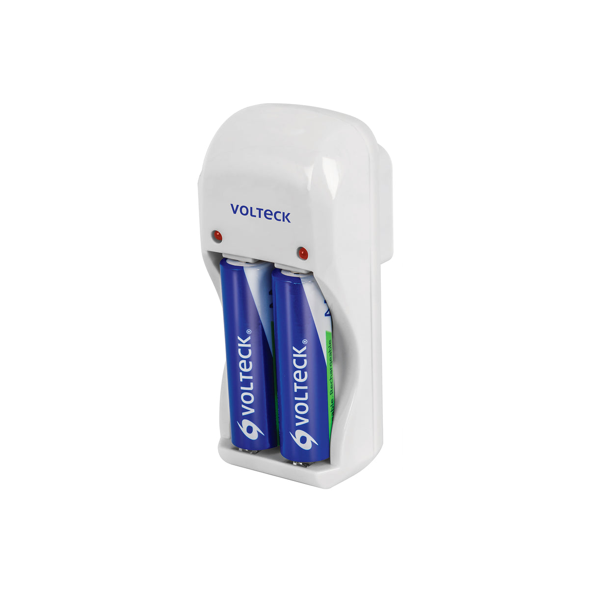 CARGADOR DE BATERIA CON 2 BATERIAS VOLTECK46044