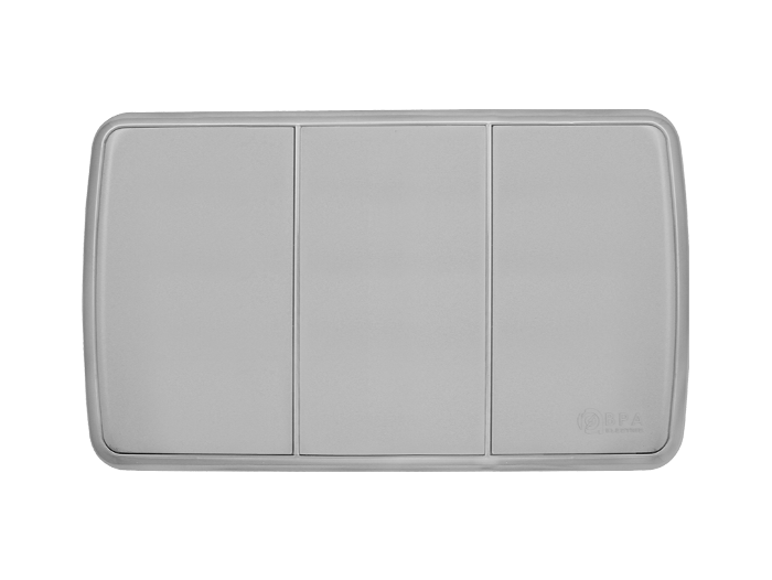 PLACA CIEGA PLATEADA BPA ELECTRIC CBT0001GR
