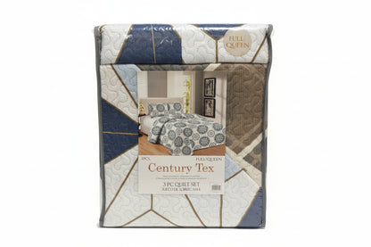 SET DE EDREDÓN CENTURY TEX 3 PIEZAS FULL/QUEEN CT-92058-FQ