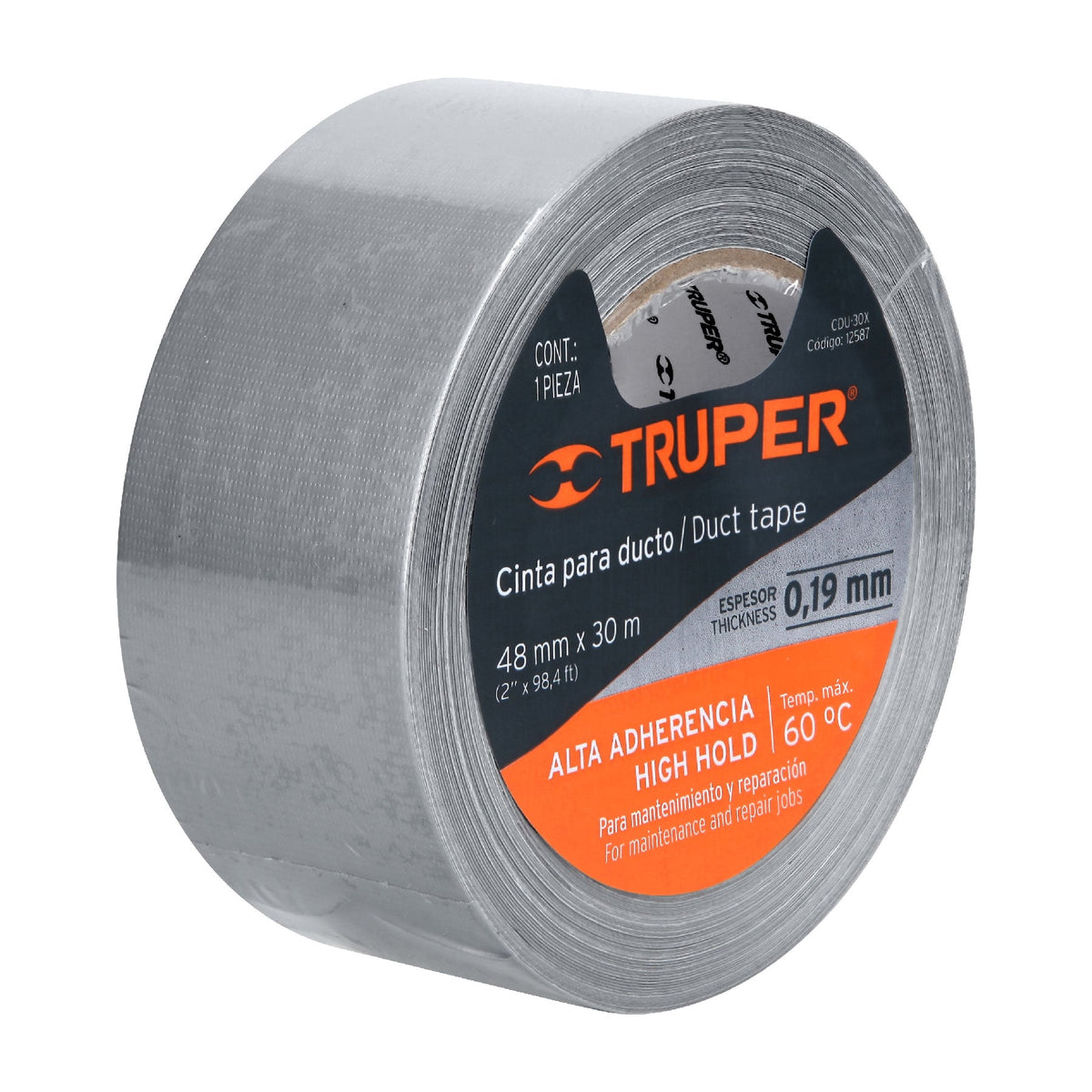 CINTA PARA DUCTO 48MMX30M 12587 TRUPER
