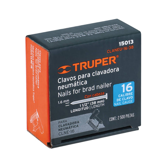 CLAVOS PARA CLAVADORA NEUMATICA 1 1/2 PLG TRUPER 15013