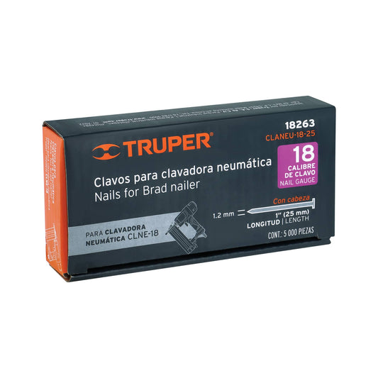 CLAVOS PARA CLAVADORA NEUMATICA 1 PLG  TRUPER 18263