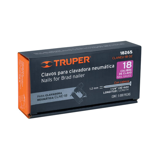CLAVOS PARA CLAVADORA NEUMATICA 1 1/4 PLG TRUPER 18265