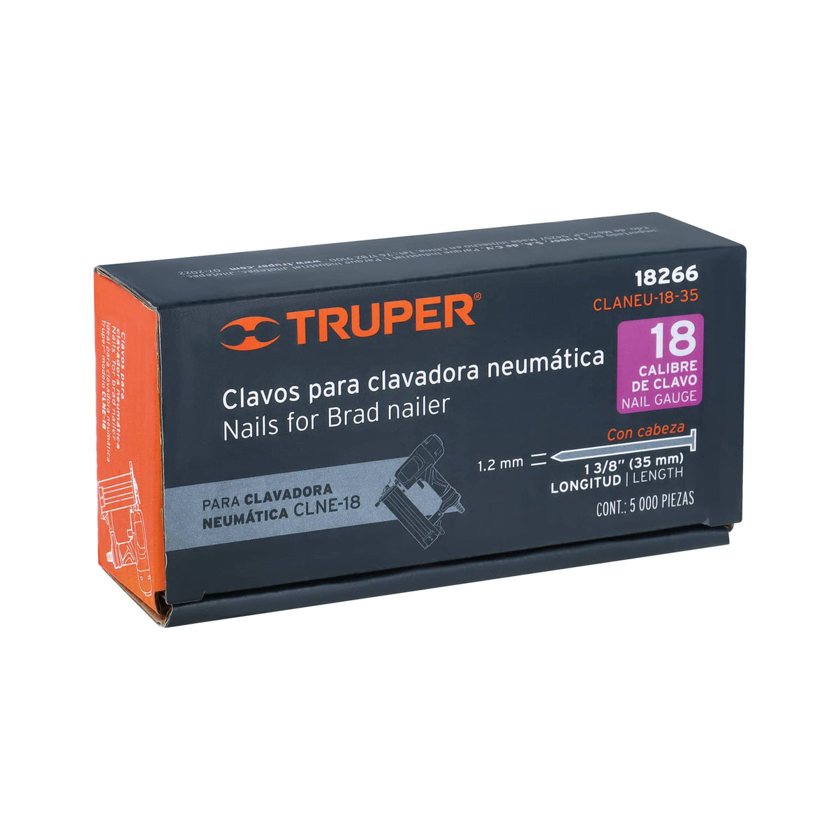 CLAVOS PARA CLAVADORA NEUMATICA 1 3/8 PLG TRUPER 18266