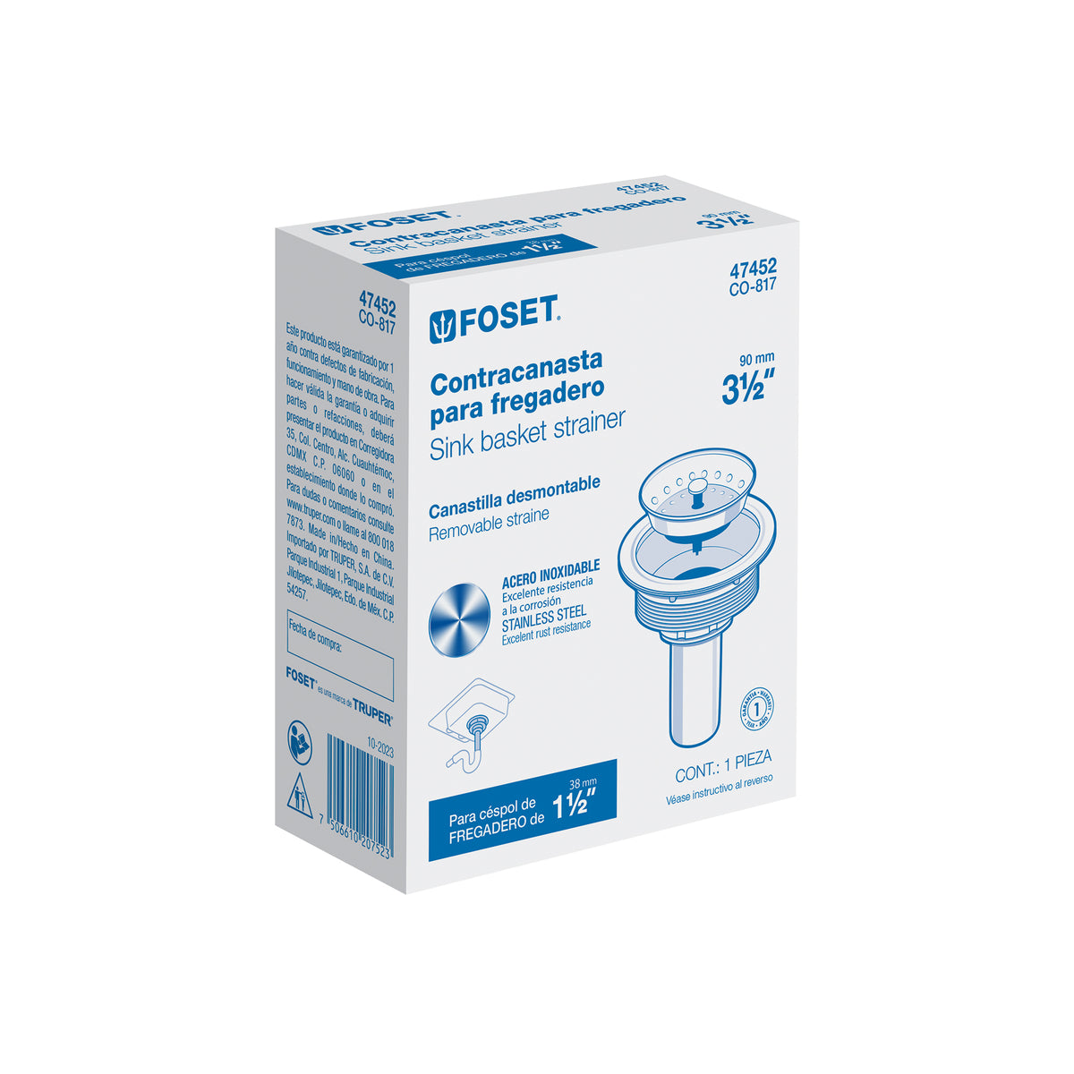 CONTRACANASTA METALICA FOSET