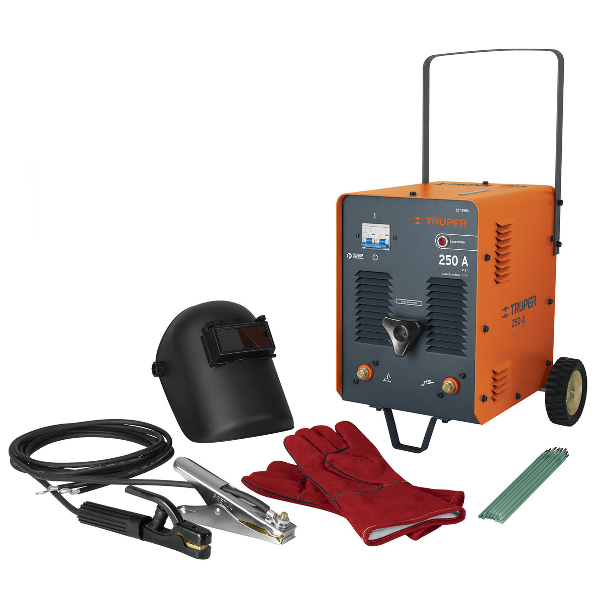 SOLDADORA DE ARCO ELECTRICA 110V/220V 250A TRUPER 13163