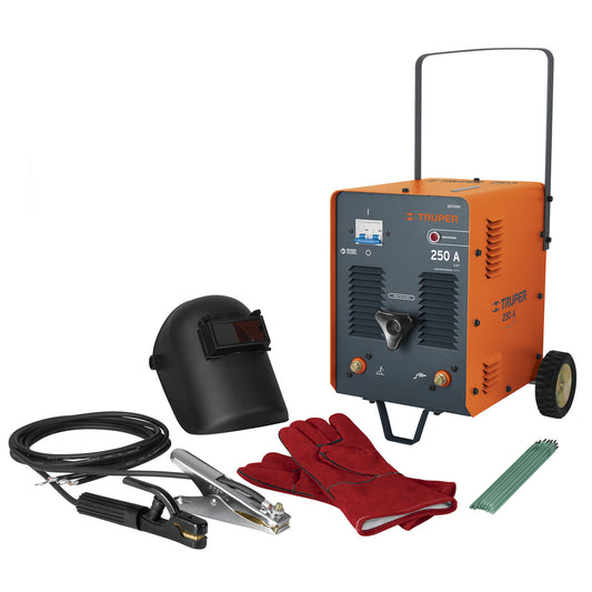 SOLDADORA DE ARCO ELECTRICA 110V/220V 250A TRUPER 13163