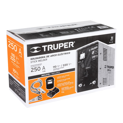 SOLDADORA DE ARCO ELECTRICA 110V/220V 250A TRUPER 13163