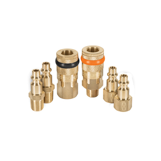 JUEGO DE 4 CONECTORES Y 2 COPLES TRUPER  18075