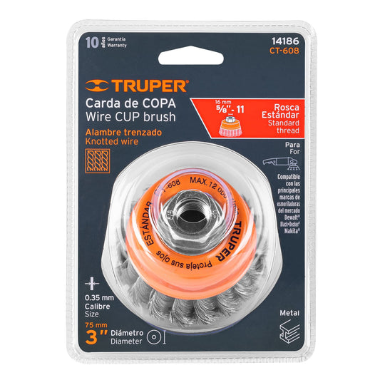 CARDA DE COPA  5/8-11 ROSCA STANDAR 3PLGS TRUPER 14186